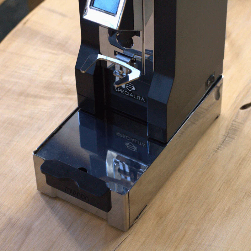 Eureka Mignon knock box à tiroir en acier inoxydable